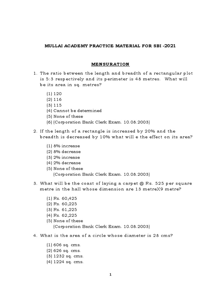 Rectangle Area and Perimeter Problems | PDF | Teaching Methods & Materials
