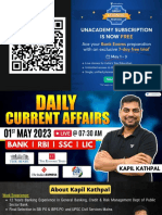 1st May 2023 Current Affairs by Kapil Kathpal (Bilingual)