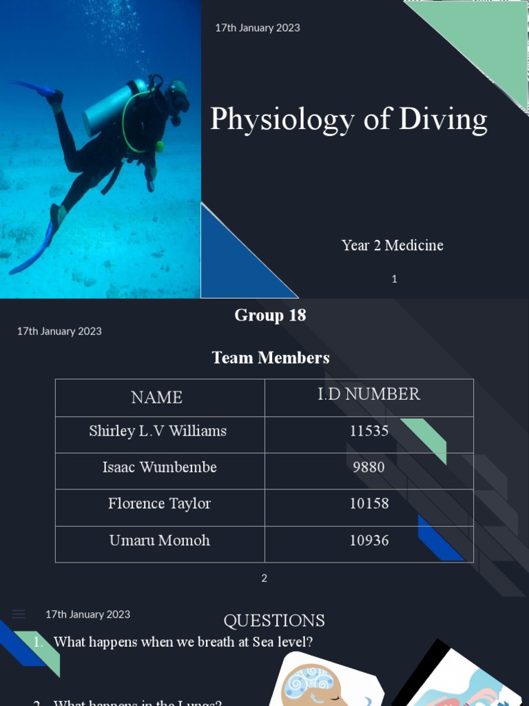Physiology of Diving PDF