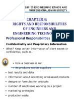 Chapter 4 - The Rights and Responsibilities of Engineers and Engineering Technologists