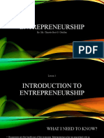 Module 1 (Introduction To Entrepreneurship)