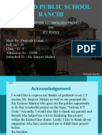 Oxford Public School Ranchi: Information Technology Project ON Ict Tools