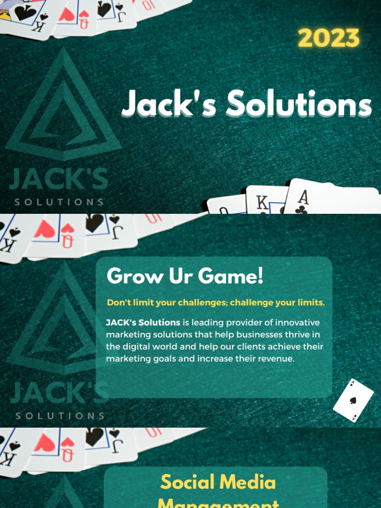 Jack's Solutions Services PDF Social Media Popular Culture & Media Studies