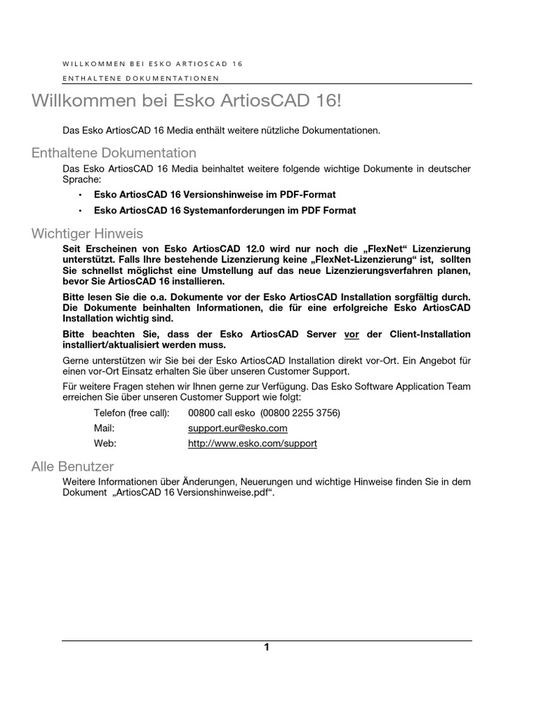 Willkommen Bei Esko ArtiosCAD 16 | PDF
