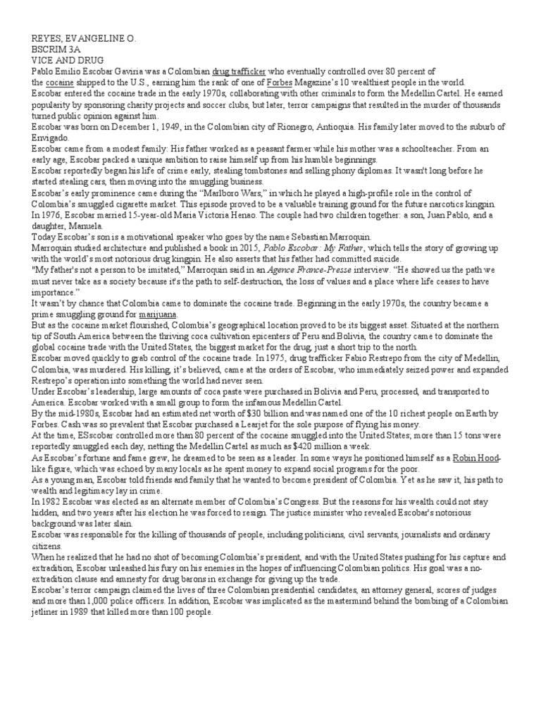 Pablo Escobar Pdf