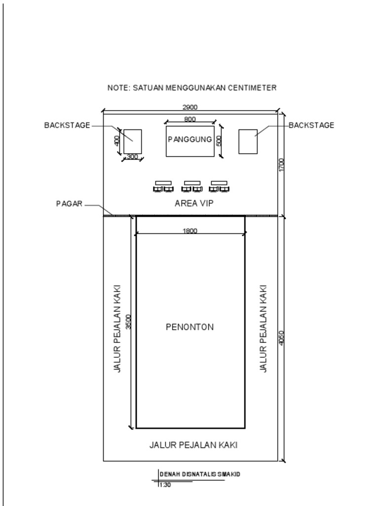 Denah Panggung Dies Natalis Smakid | PDF