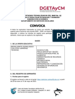 Convocatoria Cetmar