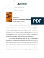 Resenha Sociedade Da Transparência - Ana Luiza C Beraldo Figueira