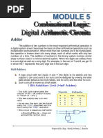 Module 5 - Combinational Logic Digital Arithmetic Circuits