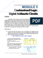 Module 5 - Combinational Logic Digital Arithmetic Circuits