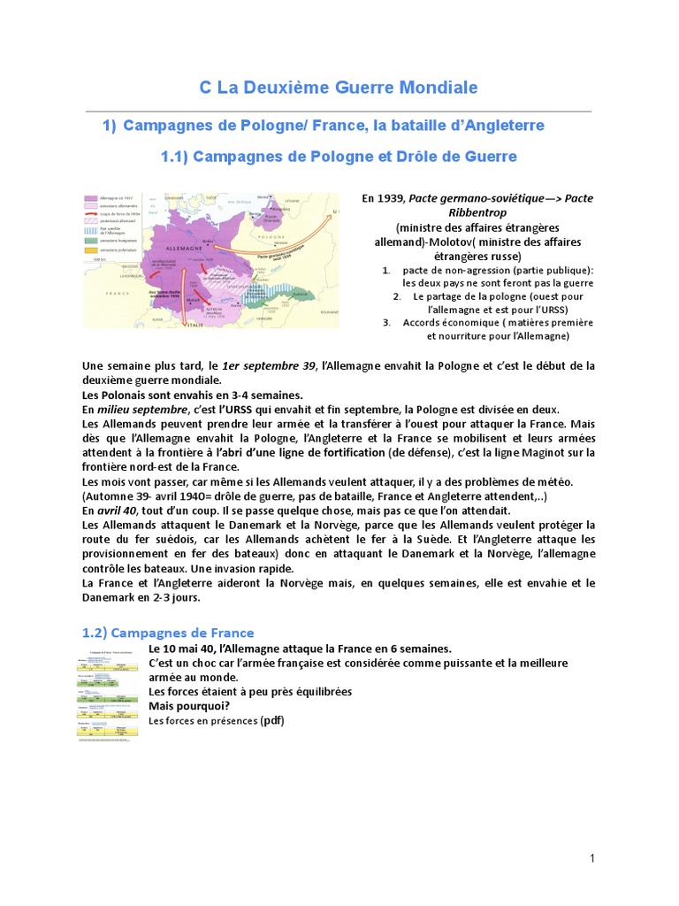 Campagnes de la Seconde Guerre mondiale | PDF | France de Vichy ...