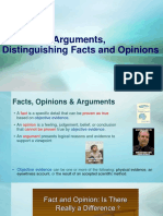 English Lecture 3 Evaluating Arguments, Distinguishing Facts and Opinions - Part 1