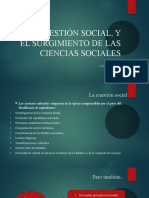 La Cuestión Social y El Surgimiento de Las Ciencias Sociales