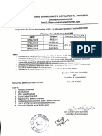 Programme For M.A. in Education Sem 1& 3