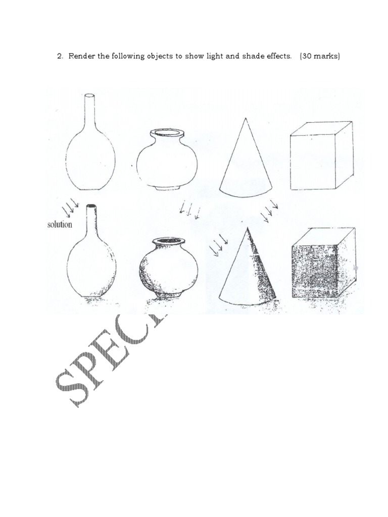 Light and Shade Rendering Techniques | PDF