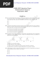 CSIR September 2022 Question Paper