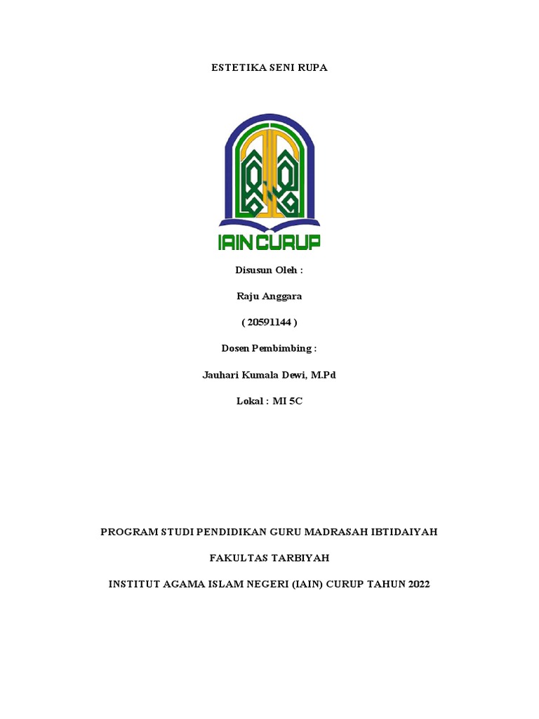 Estetika Seni Rupa Raju Pdf