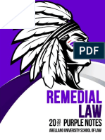 2021 Purple Notes in Remedial Law