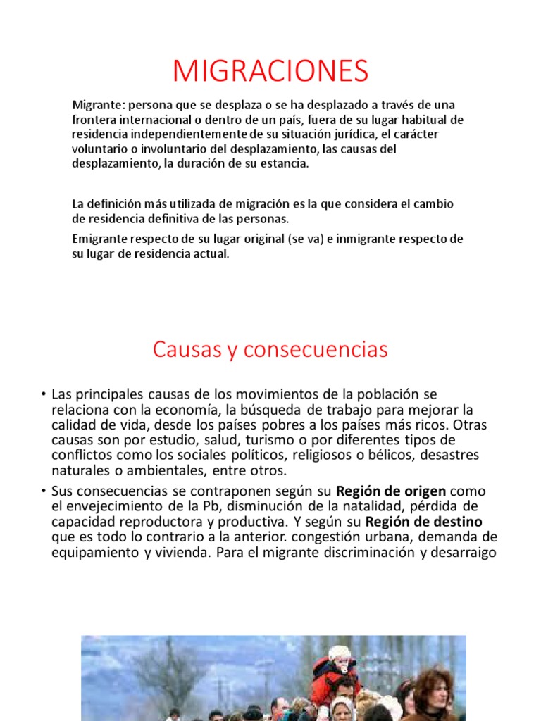 Migraciones 1 | PDF | Migración humana | Inmigración