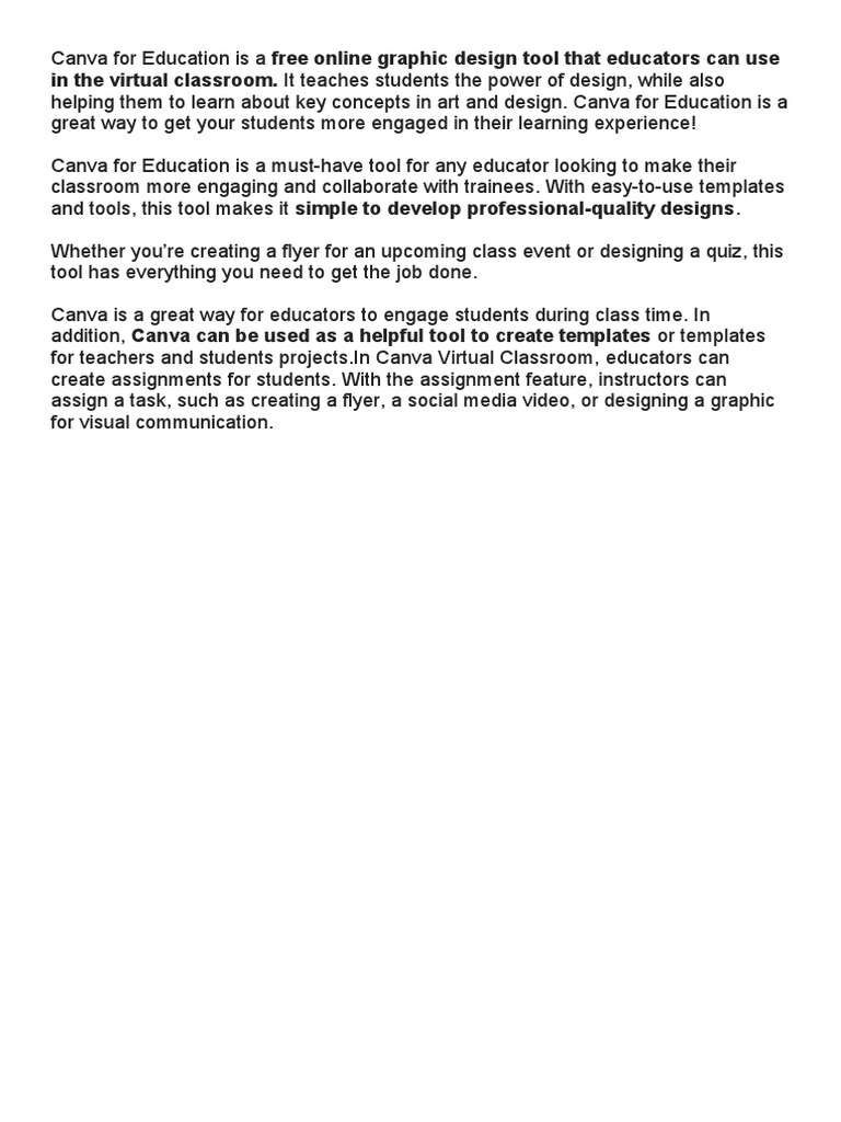 Canva for education pdf
