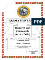 Research and Community Service Policy