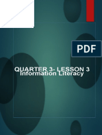 LESSON 3 Information Literacy