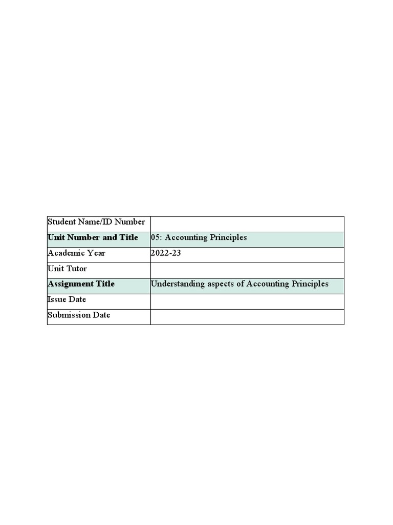 05: Accounting Principles | PDF | Equity (Finance) | Debits And Credits
