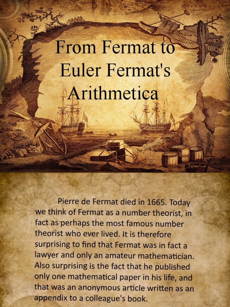 History Of Mathematics Pdf Mathematics Fermat S Last Theorem