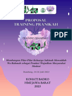 Proposal Training Pranikah Kohbad HMI Jabar