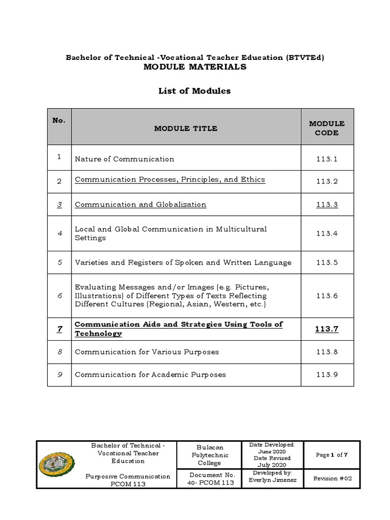 Topic 7 Communication Aids and Strategies Using Tools of Technology
