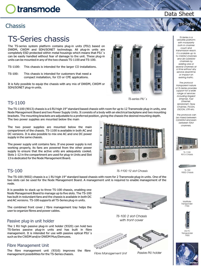 Transmode Ts 1100 9013 9013 Hoja de Datos | PDF