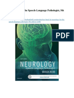 Test Bank For Neurology For The Speech Language Pathologist 5th Edition Webb