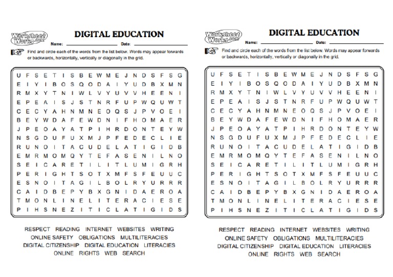 Wordsearch Digital Education | PDF
