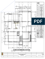 A B C D E F: Second Floor Sewer Line Lay Out Plan