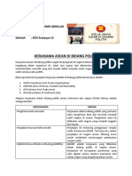 Kerjasama Asean Di Bidang Politik