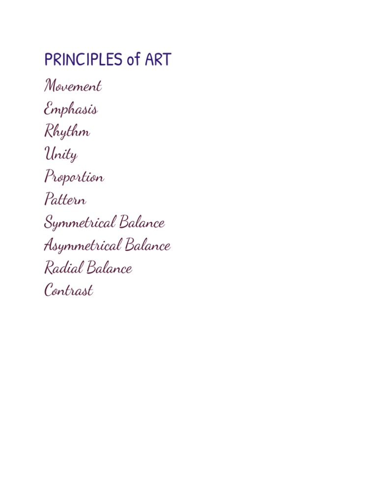 Principles of Art PDF