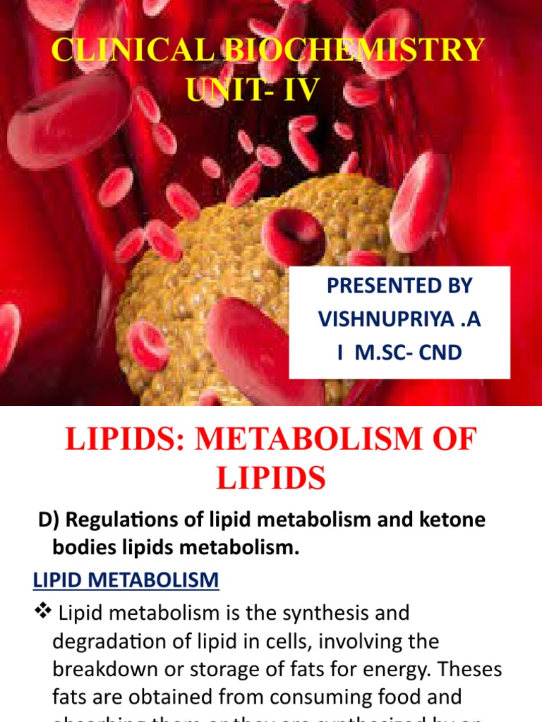 Lipid Metabolism in Clinical Biochemistry | PDF | Cholesterol | Lipid