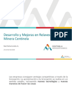 Desarrollo y Mejoras en Relaves Espesados Minera Centinela. Raúl Bahamondes A. - PDF