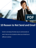 10 Reasons To Not Send An Email