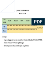 Jadwal Masuk Sekolah (1)