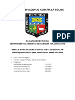 El Efecto Del Nitrato de Amonio y Otros Compuestos NP Sobre La Producción de Papa, Caso Peruano Desde 2004-2020