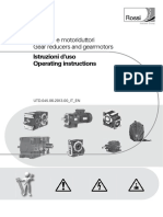 REDUTOR ROSSI GEMATA UTD 045 06-2013 00 - IT - EN - Istruzioni - Uso - Operating - Instructions