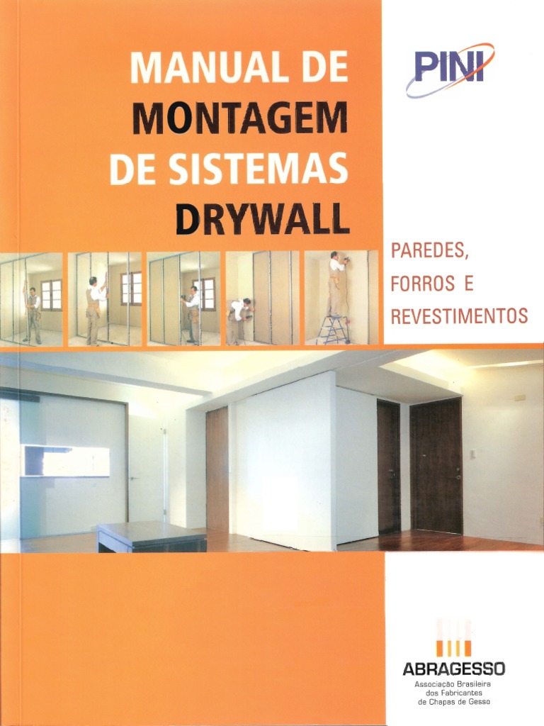 Manual de Montagem de Sistemas Drywall | PDF | Drywall | Parafuso