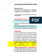 Taller No. 2 Taa Base de Datos Excel Clientes Banco Fuertes Sa