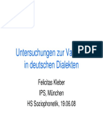 Deutsche Dialekte (Slides)