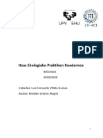 Itsas Ekologia Praktiketako Kuadernoa