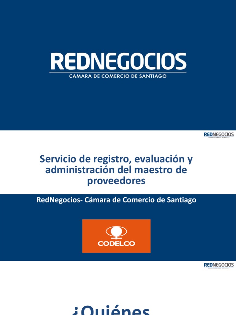 Capacitación Registro de Proveedores Codelco 2023 | PDF