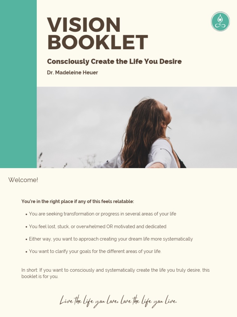 FREEBIE Vision Booklet | PDF | Goal | Well Being