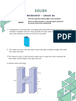 Solids Worksheet