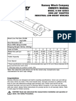 Ramsey Winch H 800 Winch Owner's Manual